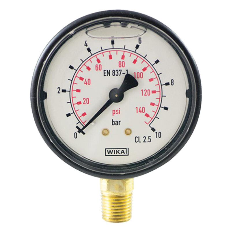 MANOMETRO CON GLICERINA ร 63 mm - 0/25 bar