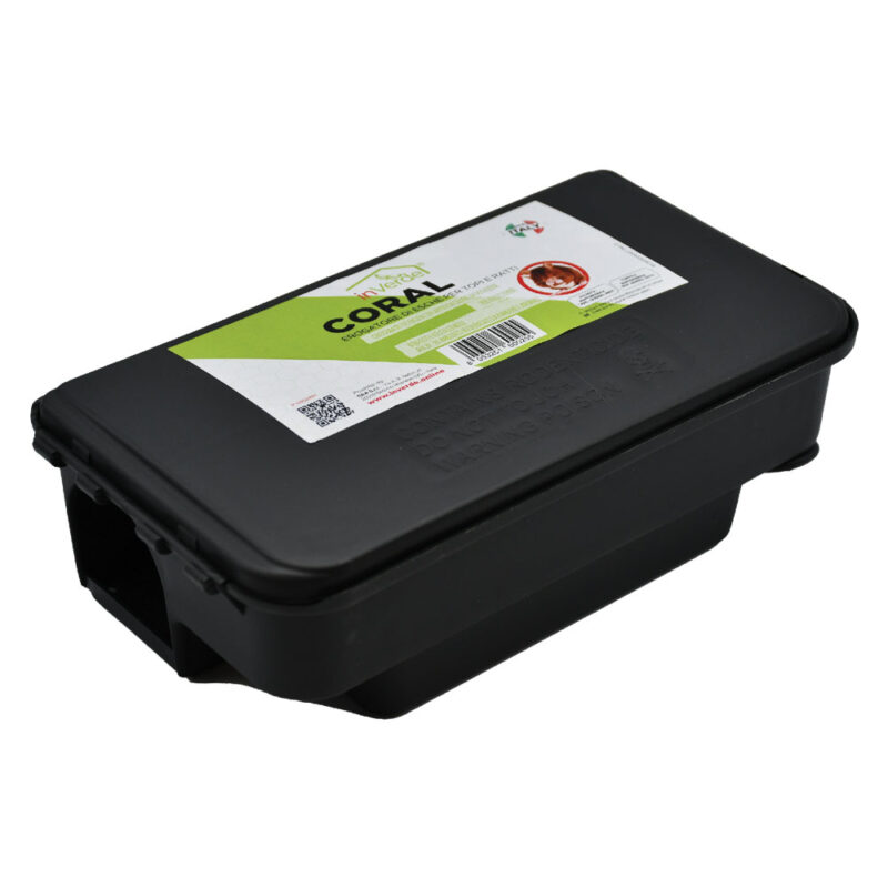 STAZIONE DI SICUREZZA PER ESCHE RODENTICIDE 'CORAL' cm. 12,5 x 23