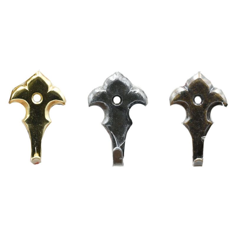 GANCIO PER QUADRI 'GIGLIO MAGNUM' mm 45 - pz. 2 bronzato