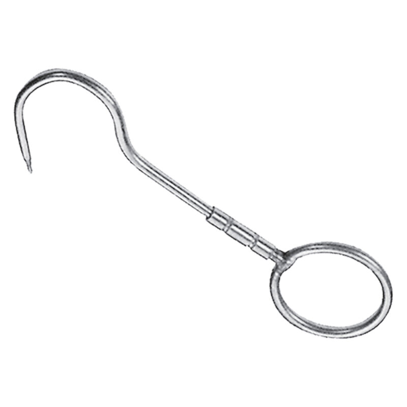 GANCIO GIREVOLE CON ANELLO mm. 240x12