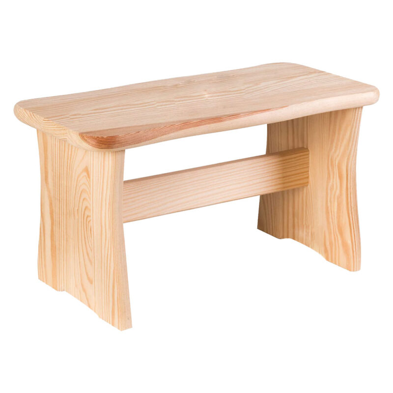 SGABELLO 'BASSO' cm 35 x 18 x h 21,5 - legno chiaro