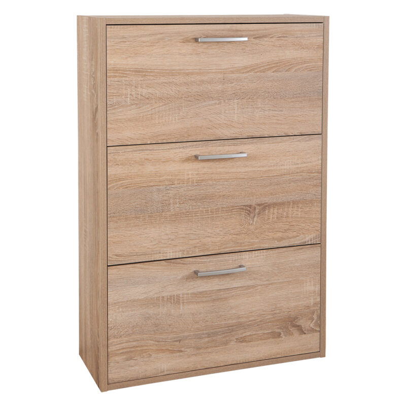 SCARPIERA 3 RIBALTE DOPPIE LINEA 'ESPRESSO' cm. 25 x 65 x h.120 - bianco