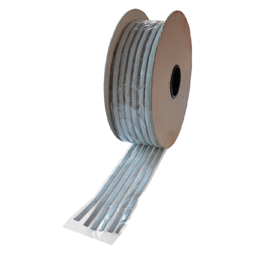 SIGILLANTE PREFORMATO ELASTOPLASTICO mm 15 x 3 - strisce grigie ML 125