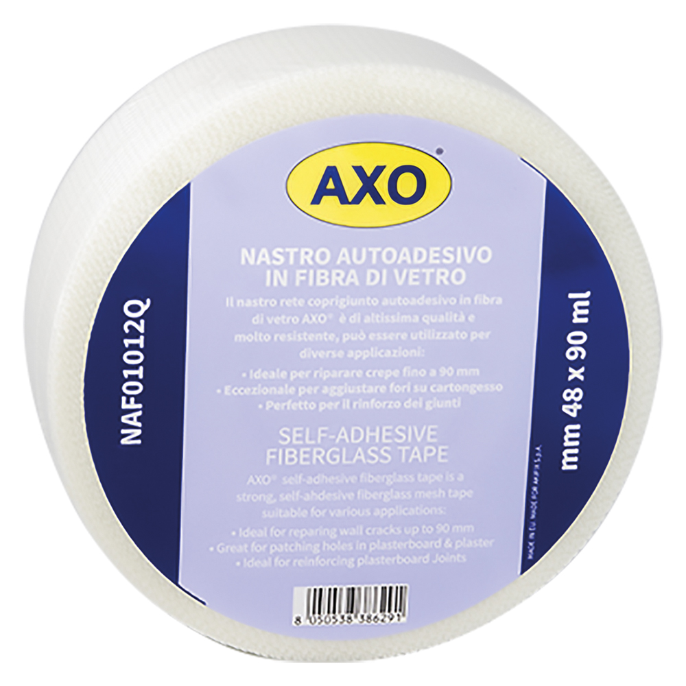 NASTRO A RETE RINFORZO GIUNTI IN FIBRA DI VETRO mm 48 x mt. 90