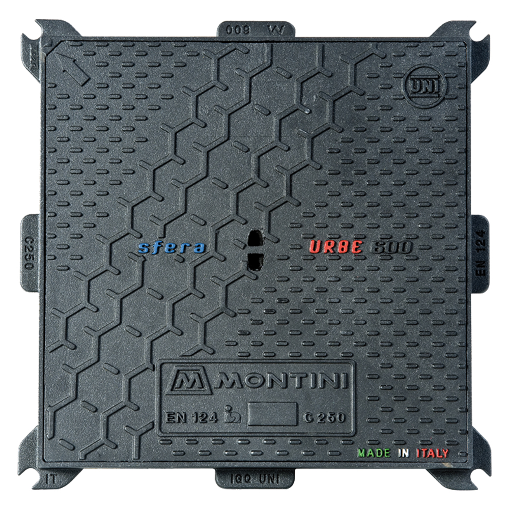 CHIUSINO IN GHISA CLASSE C250 URBE - 40 x 40 - Kg 12