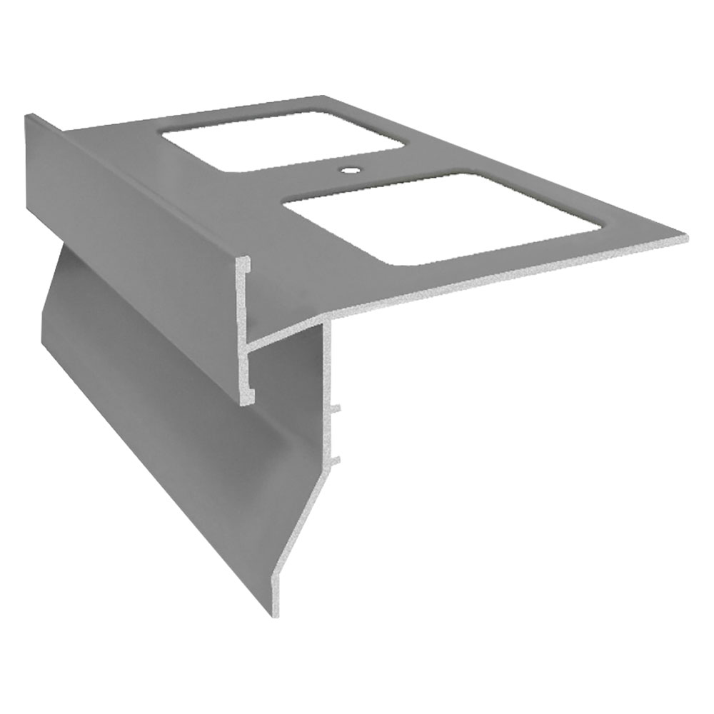 GOCCIOLATOIO PER BALCONI/TERRAZZE 'TOP' in alluminio satinato - largh. 95 mm / lungh. 2,7 mt