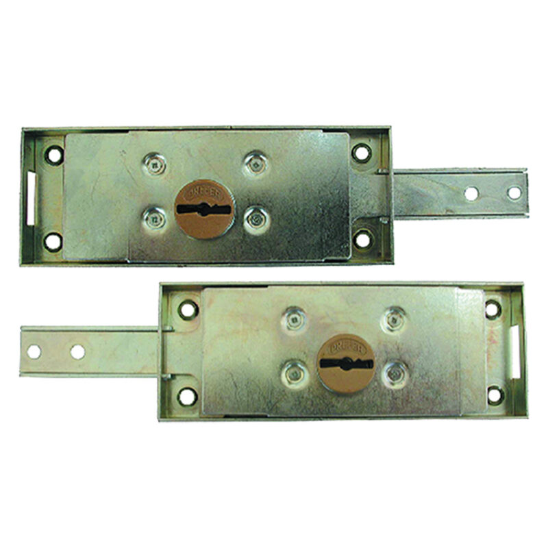 SERRATURA LATERALE PER SERRANDA art.8632 - dx doppia mappa - catenaccio diritto