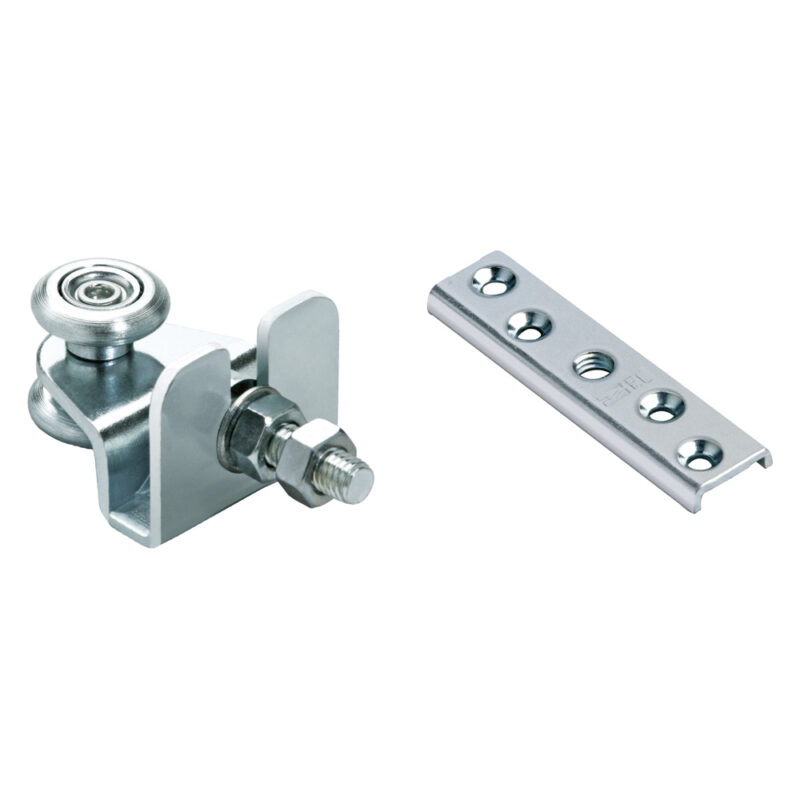 CARRELLO A 2 CUSCINETTI CON PIASTRA ART.38/24+42 รธ mm 24 - 8 MA