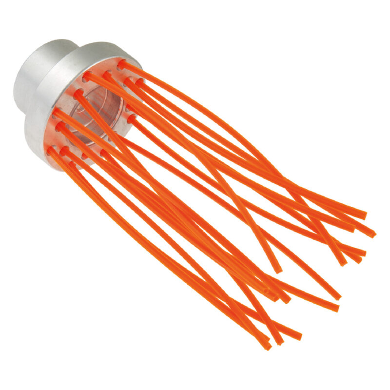 SPAZZOLA MULTIFILO SUPPORTO ALLUMINIO 'BRUSH' 16 fili - ร 80 mm