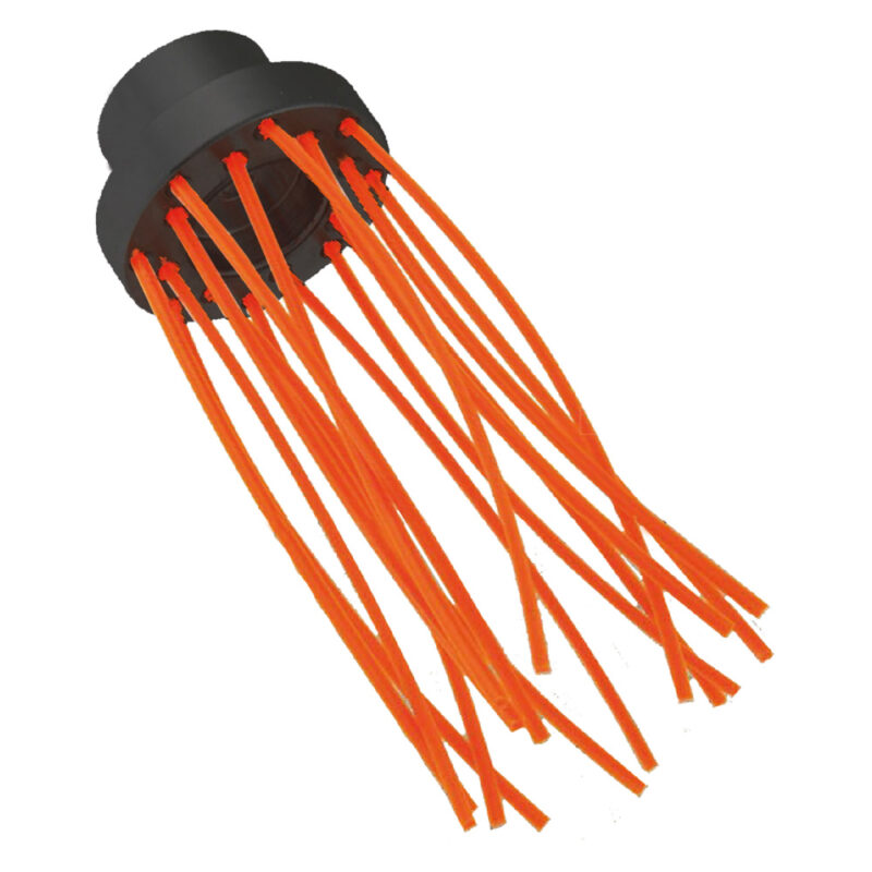 SPAZZOLA MULTIFILO SUPPORTO POLIMERO 'BRUSH PA' 16 fili - ร 80 mm