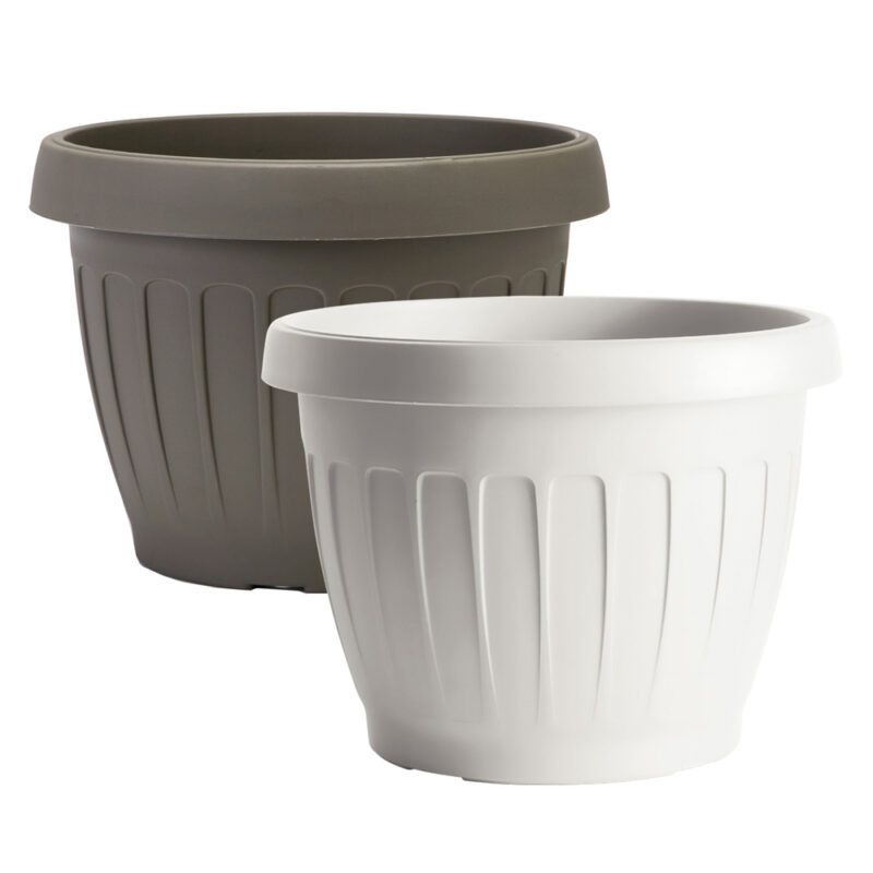 VASO TONDO ø 25 x h.18,5 Lt. 5,7 - bianco