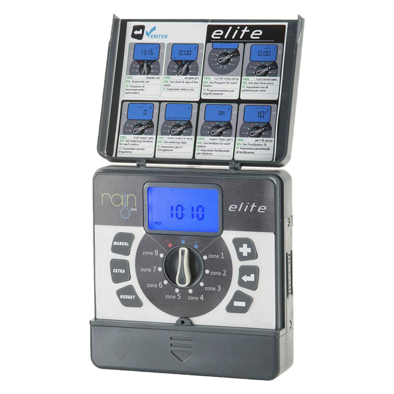 CENTRALINA PER IRRIGAZIONE RAIN 'ELITE' 6 zone - 9 Vdc (indoor)