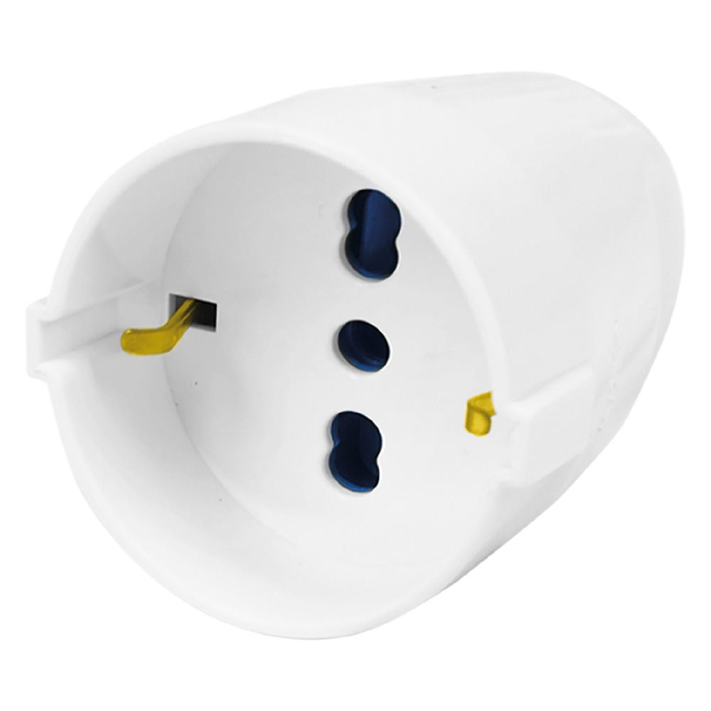 PRESA VOLANTE 'SCHUKO' art.CE36B - (scatola appendibile)