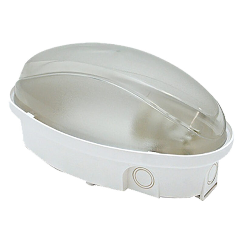 PLAFONIERA LED 'OVALE' calotta opalina - luce naturale