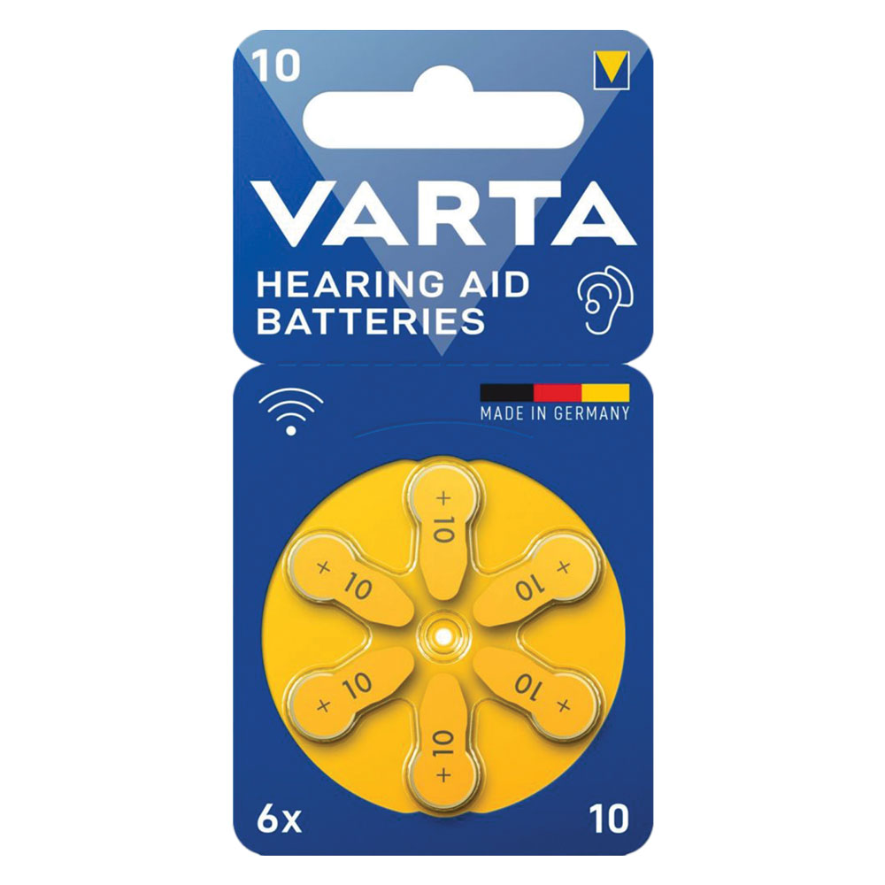 PILA PER APPARECCHI ACUSTICI '10' Pz 6 - 1,45 V