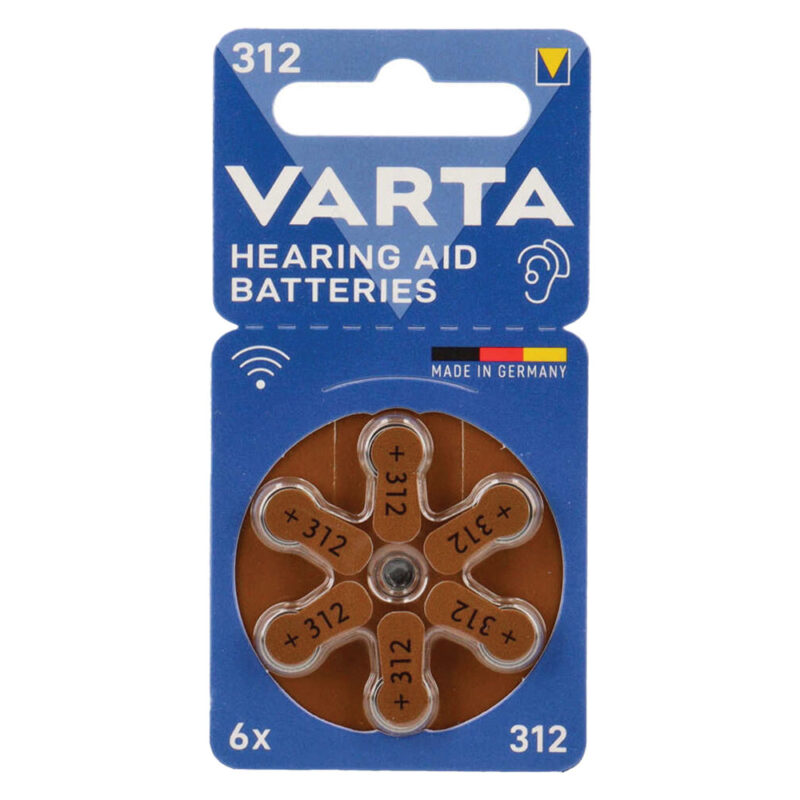 PILA PER APPARECCHI ACUSTICI '312' Pz 6 - 1,45 V