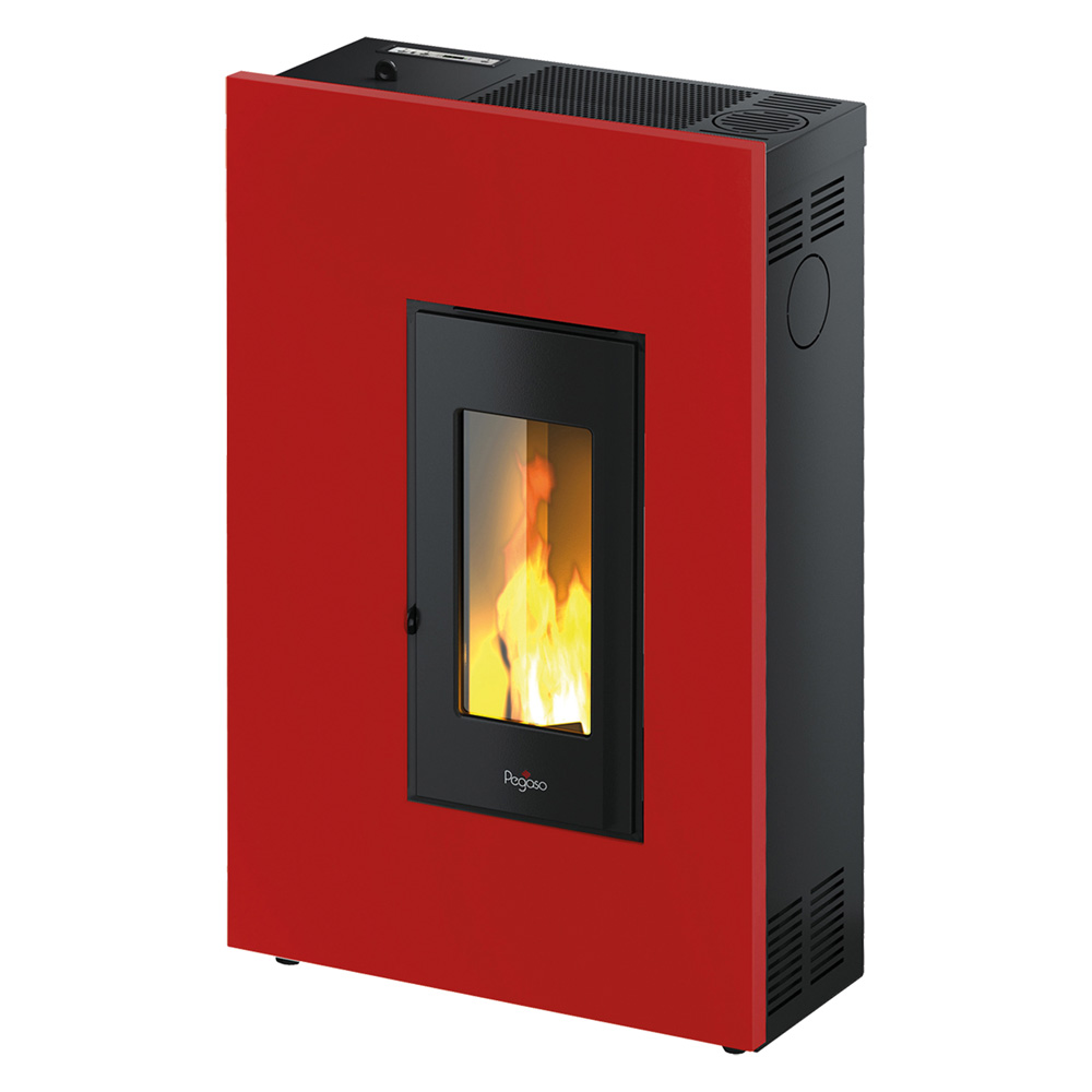 STUFA A PELLET 'MADISON 5' 5,2 kW - colore rosso