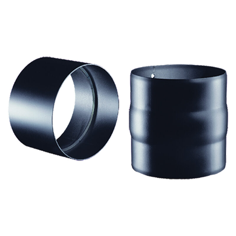 MANICOTTO IN ACCIAIO NERO รธ cm 10 F/F - sp.1,2 mm (pellet)