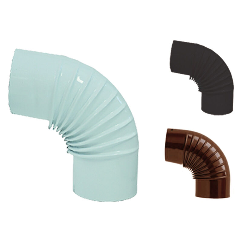 GOMITO SMALTATO รธ cm 8 90ยฐ bianco