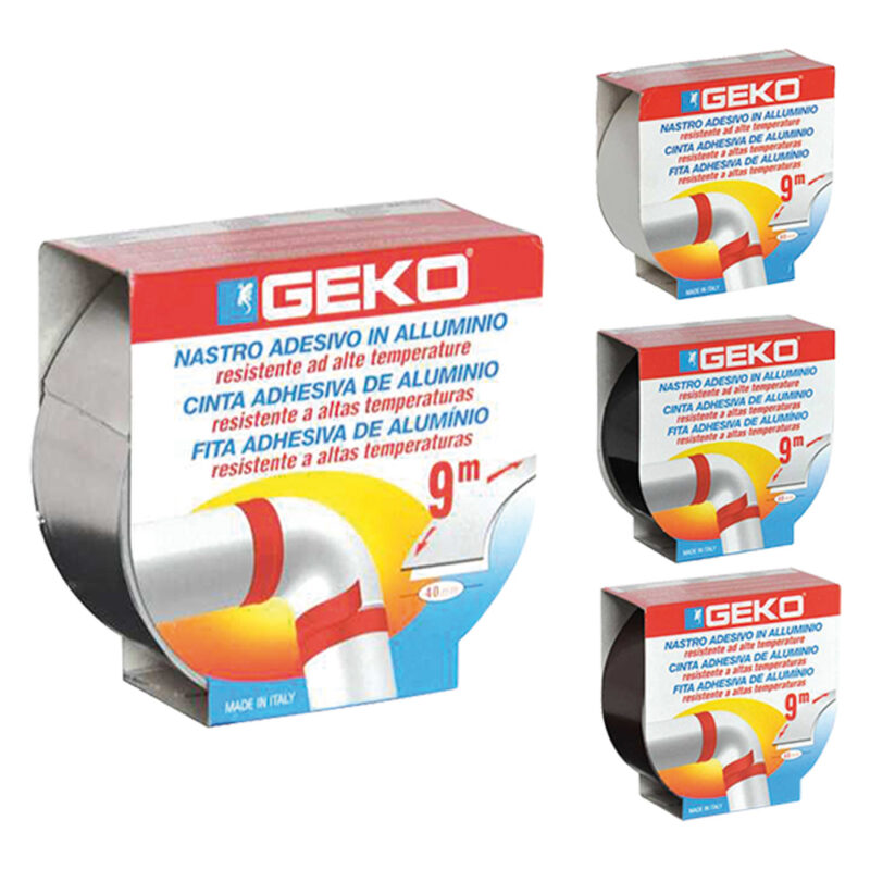 NASTRO ADESIVO IN ALLUMINIO 'SMOKE' mm. 40 x 9 mt - col. bianco