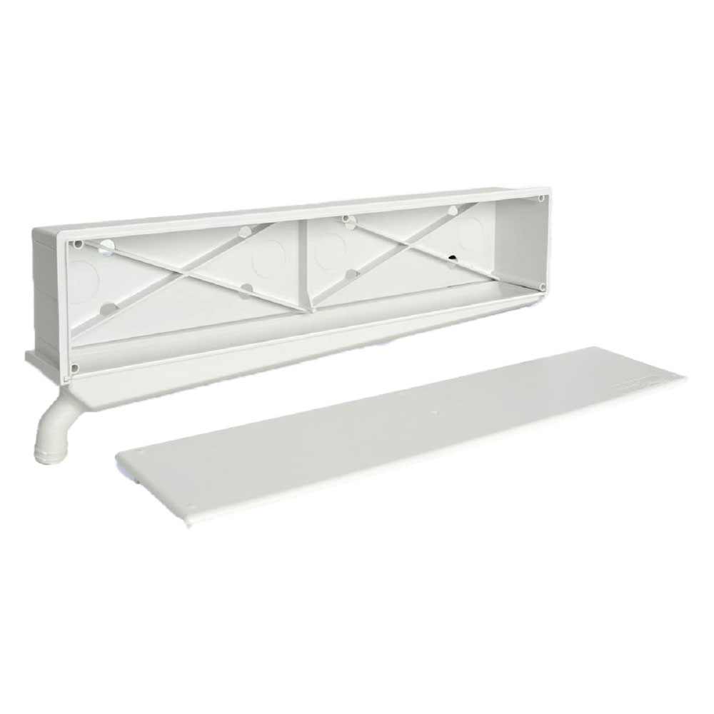 CASSETTA SCARICO CONDENSA 'STARBOX' cm 45 x 7 x 10,2 (lxpxh)