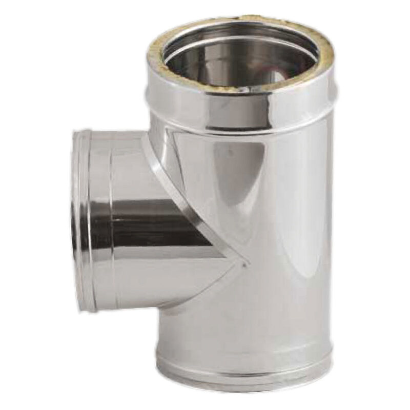 RACCORDO DOPPIA PARETE A 'T' 90ยฐ รธ cm 10/15