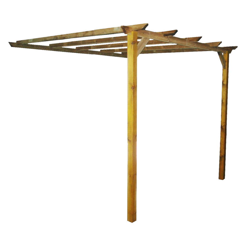 PERGOLA ADDOSSATA IN LEGNO mt 3 x 2,8 - h. 2,5