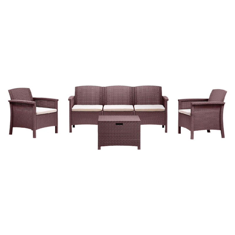 SET DA GIARDINO POLIPROPILENE 'VENEZIA III' bianco