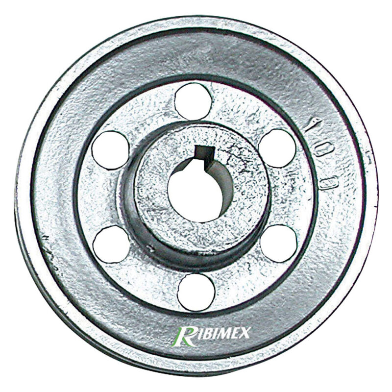 PULEGGIA PER MOTORE 1 gola - ร 100 - asse 19 mm