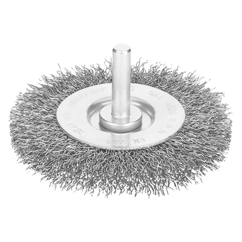 SPAZZOLA CIRCOLARE CON GAMBO ร mm 50 - spessore fili 7 mm