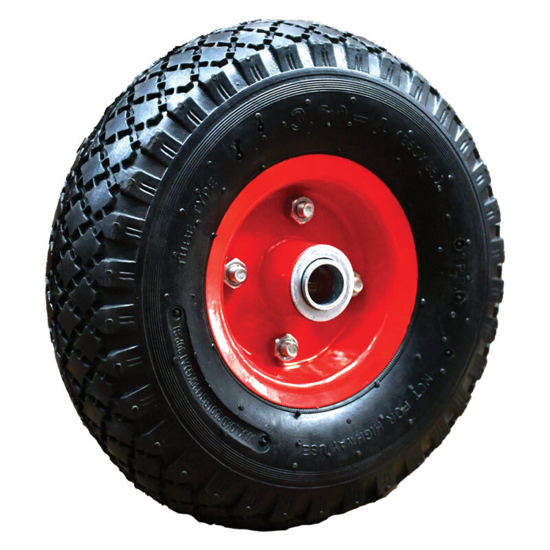 RUOTA PNEUMATICA PER CARRELLI ร 200 mm - foro ร 12 mm / per carrello mini 'Eco'