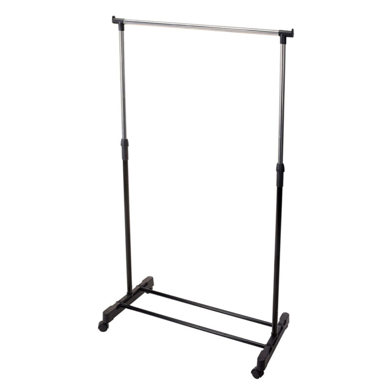 APPENDIABITO SINGOLO 'STORAGE' cm 80 x 43 x h 90>165 - nero