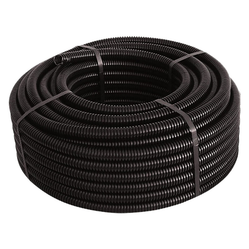 TUBO CORRUGATO PIEGHEVOLE SENZA TIRAFILO รธ 16 - mt. 100