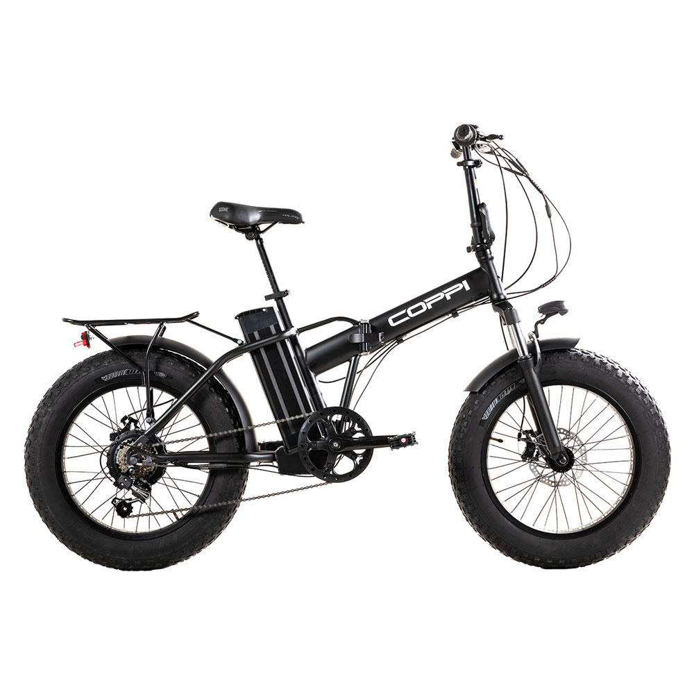 BICICLETTA ELETTRICA 'VESUVIO' COPPI 250 W - ruote da 20 - nera