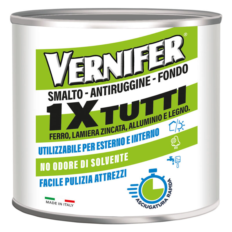 VERNICE ANTIRUGGINE ACRILICA 'VERNIFER 1 X TUTTI' Ml. 500 - antracite antichizzato (4610)