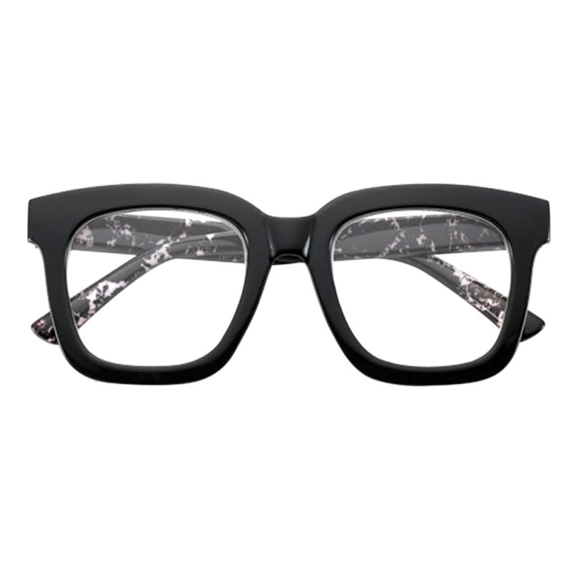 OCCHIALI PER LETTURA MODELLO 'SOUTH CAROLINA NERO MARMORIZZATO' + 1,0