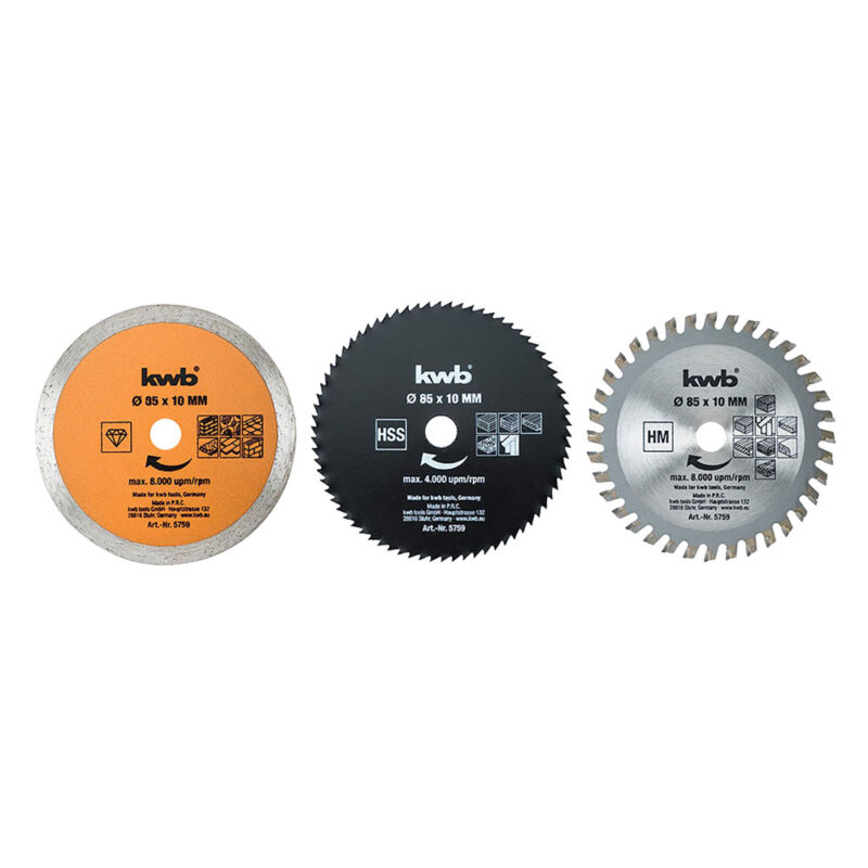 SET LAME PER MINI SEGA CIRCOLARE set 5 pezzi