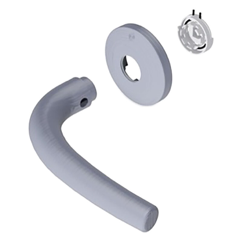 MANIGLIA PORTA BLINDATA 'TIZIANA' argento