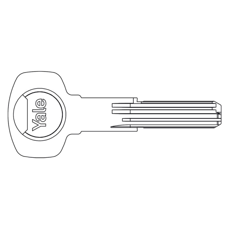 CHIAVE OTTONE NICHELATO profilo reversibile