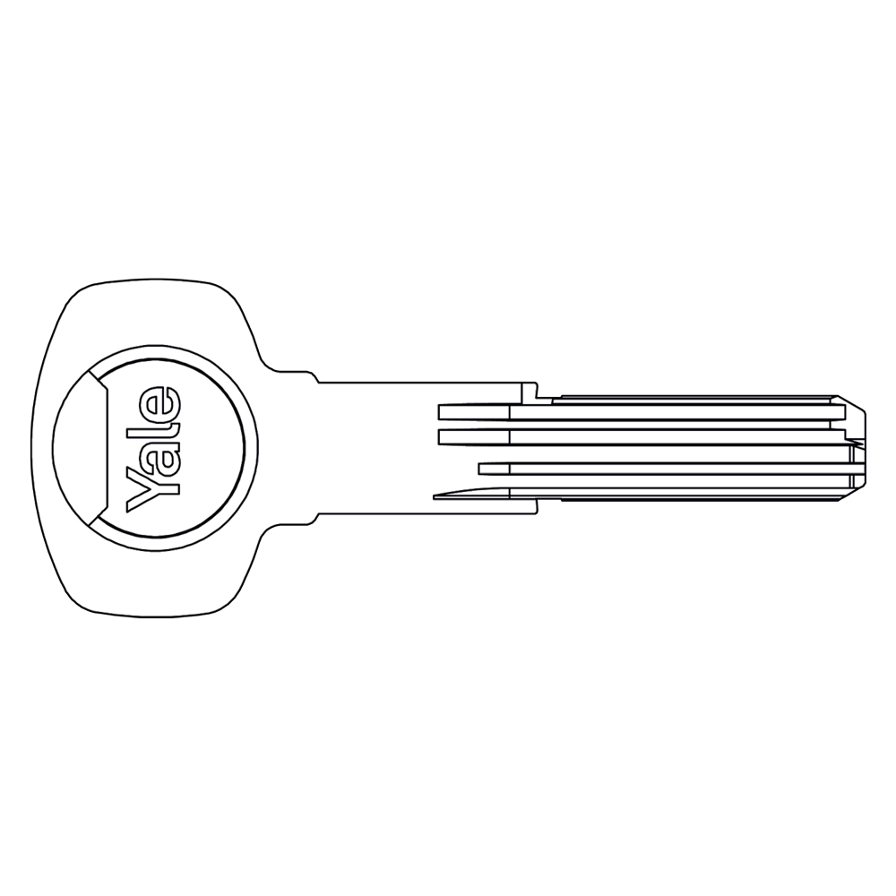 CHIAVE OTTONE NICHELATO profilo reversibile