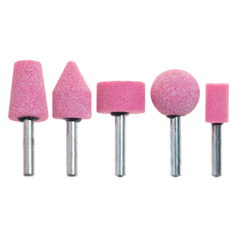 MOLE ABRASIVE AL CORINDONE ROSA '399.00' set 5 pezzi