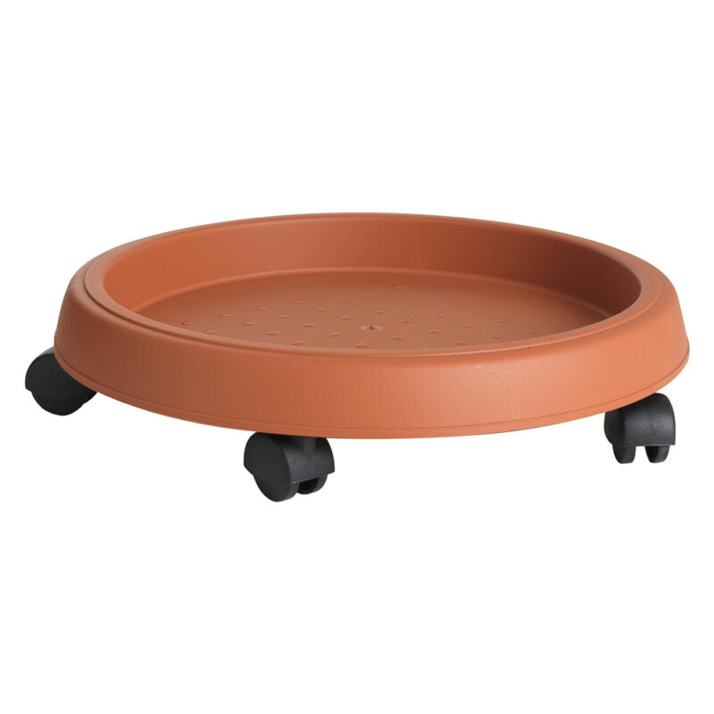 SOTTOVASO CIRCOLARE CON RUOTE ร 25 cm