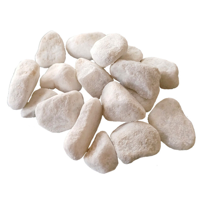 CIOTTOLI ORNAMENTALI 'BIANCO CARRARA' granulometria 15/25 mm