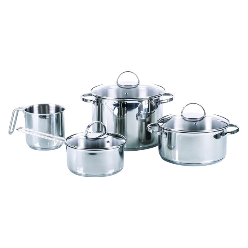 SET BATTERIA PENTOLE 'ALLEGRO INOX' DA 7 PEZZI 7 prodotti misti