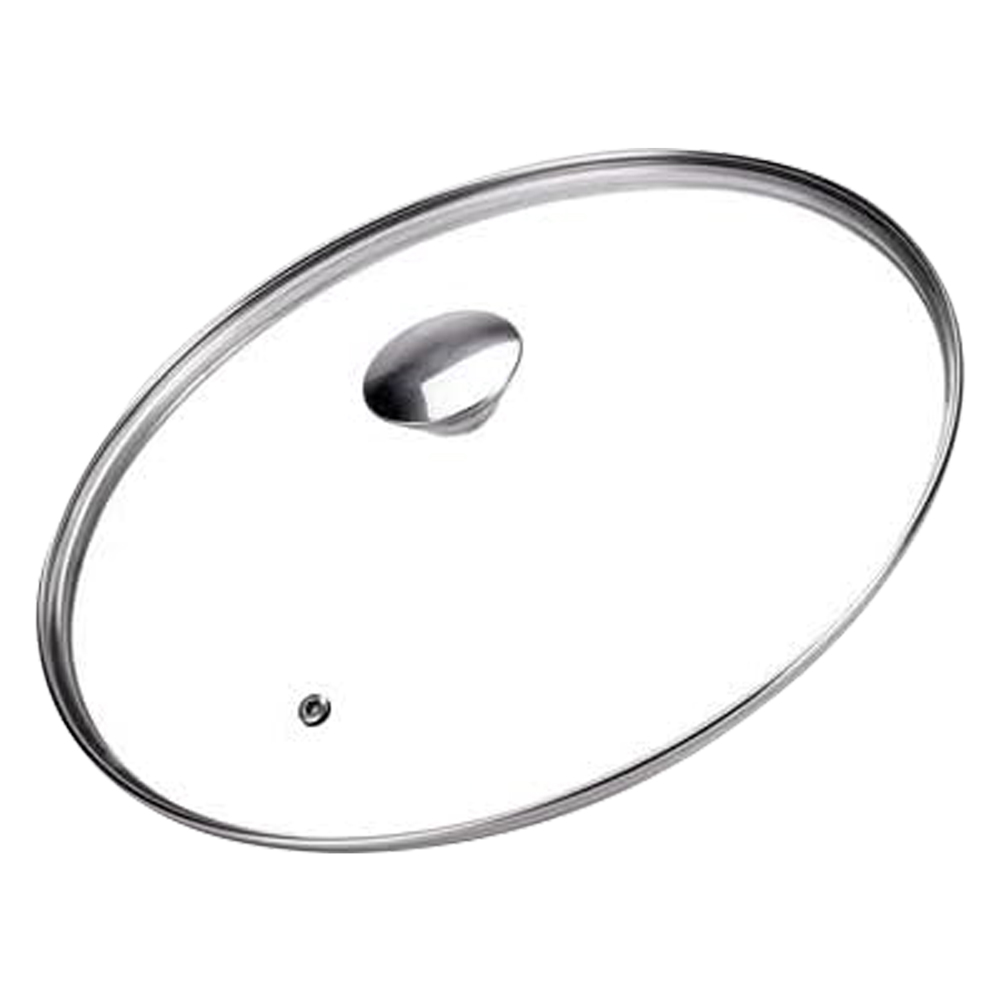 COPERCHIO VETRO E ACCIAIO ‘ALLEGRO INOX’ Ø cm. 18