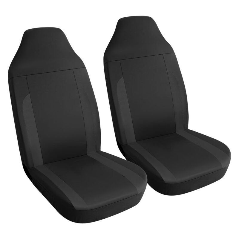 COPRISEDILE 'NIZZA NERO' set da 4 pezzi - 2 sedili + 2 poggitesta