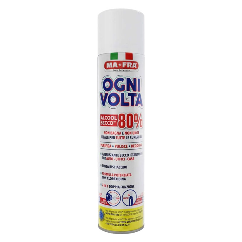 IGIENIZZANTE SPRAY BASE ALCOLICA 'OGNI VOLTA' ml 300