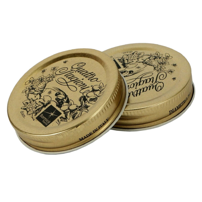 TAPPO PER VASO ERMETICO IN VETRO 'QUATTRO STAGIONI' ร mm 56 - per vasi da ml 150 - cf da 3 pz