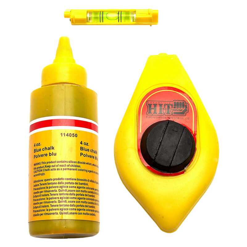 TRACCIARIGHE IN KIT CON MINILIVELLA kit mt. 30 e minilivella