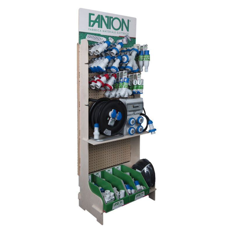 ESPOSITORE MATERIALE ELETTRICO CIVILEINDUSTRIALE 112 pezzi misti